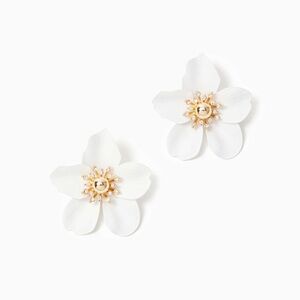 Lilly Pulitzer oversized orchid earrings
